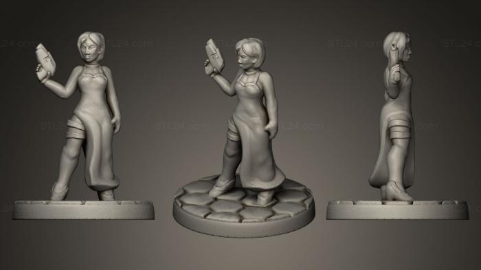 Figurines of girls (Corporate Spy, STKGL_0077) 3D models for cnc